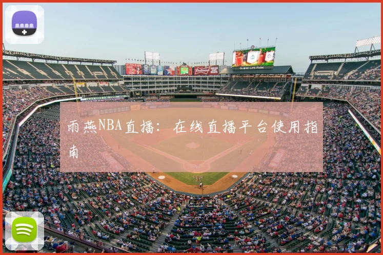 雨燕NBA直播:在线直播平台使用指南